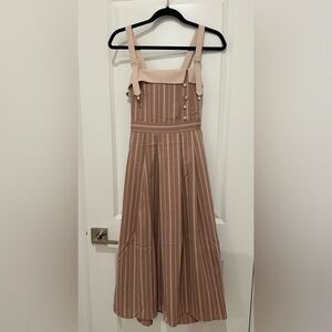 NWT Axes Femme Pink Striped JSK Dress